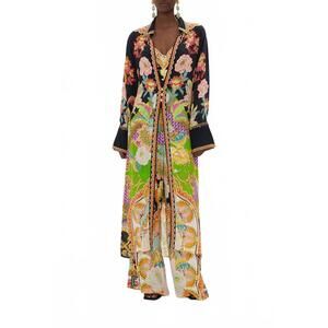 NEW CAMILLA collar layer jacket in sundowners in sicily